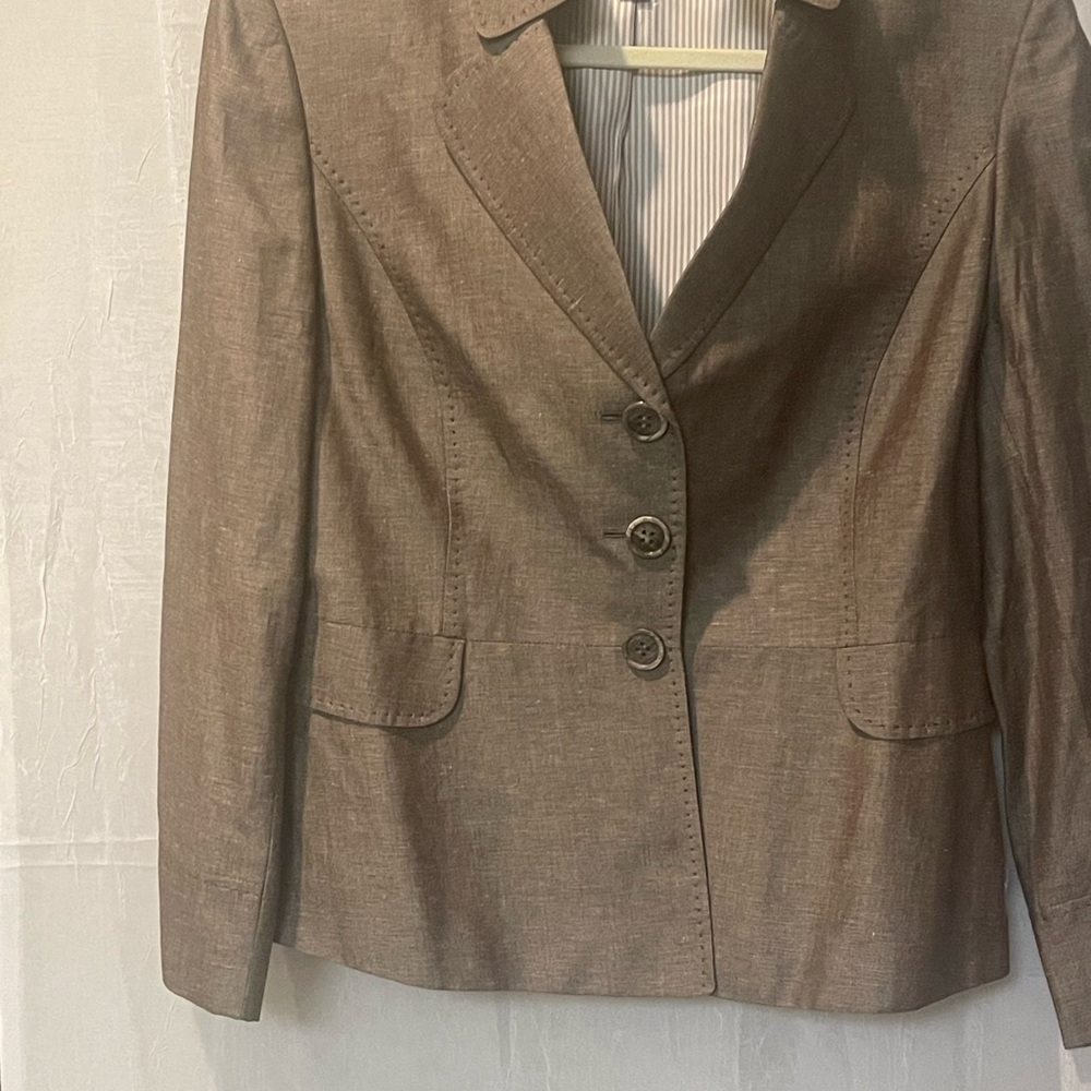 Women’s Tailored Brown Blazer Jacket